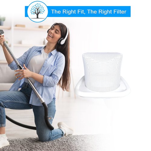 Rstartree HNVCF10 Filters for Black and Decker HNVC215B10, HNVC215B12AEV, HNVC220BCZ00, HNVC220BCZ01, HNVC115JB06, HNVC215B12, HNVC220BCZ10, HNVC215BW52, HNVC115J, HNVC215B, HNVC220B, Washable, 4 Pack