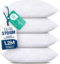 Utopia Bedding Throw Pillows - Fluffy Down Alternative Set of 4 | 12 x 16 Inches, White for Bed & Sofa