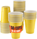 Yellow Plastic Party Cups - 16 oz | 50 Pack for Fun Gatherings and Events