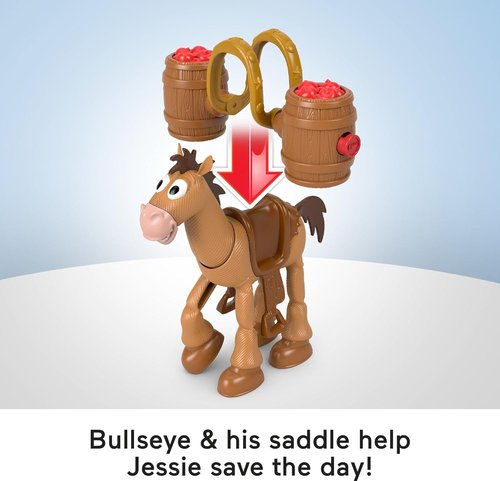 Fisher-Price Imaginext Jessie & Bullseye Play Set - 3-Inch Action Figure with Horse, Saddle & Lasso