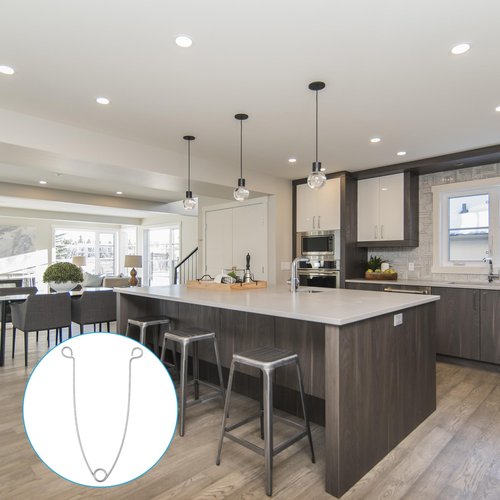 10 PCS Recessed Lighting Spring Clips Recessed Lighting Trims, Stainless Steel Torsion Spring Clip Metal Recesseding Light Clips Lamp Retaining Light Covers Trims for Recesseding Lightings Accessories