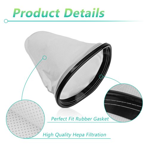 ANTOBLE 2KE2105000 Cloth Bag Liner for Hoover Royal Shoulder Vac Pro Commercial Parts, Filter Cloth Backpack Cleaner Vacuum Bags Compatible with Hoover Commercial C2401 C2401010, 4 Pack