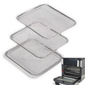 Kispog Uncoated Stainless Steel Cooking Tray Compatible with Instant Pot Vortex 10QT Only - PFAS & Teflon-Free - Dishwasher Replacement Racks, 10.2"x8.97" 3-Pack Mesh for 360 Airflow & Crisping