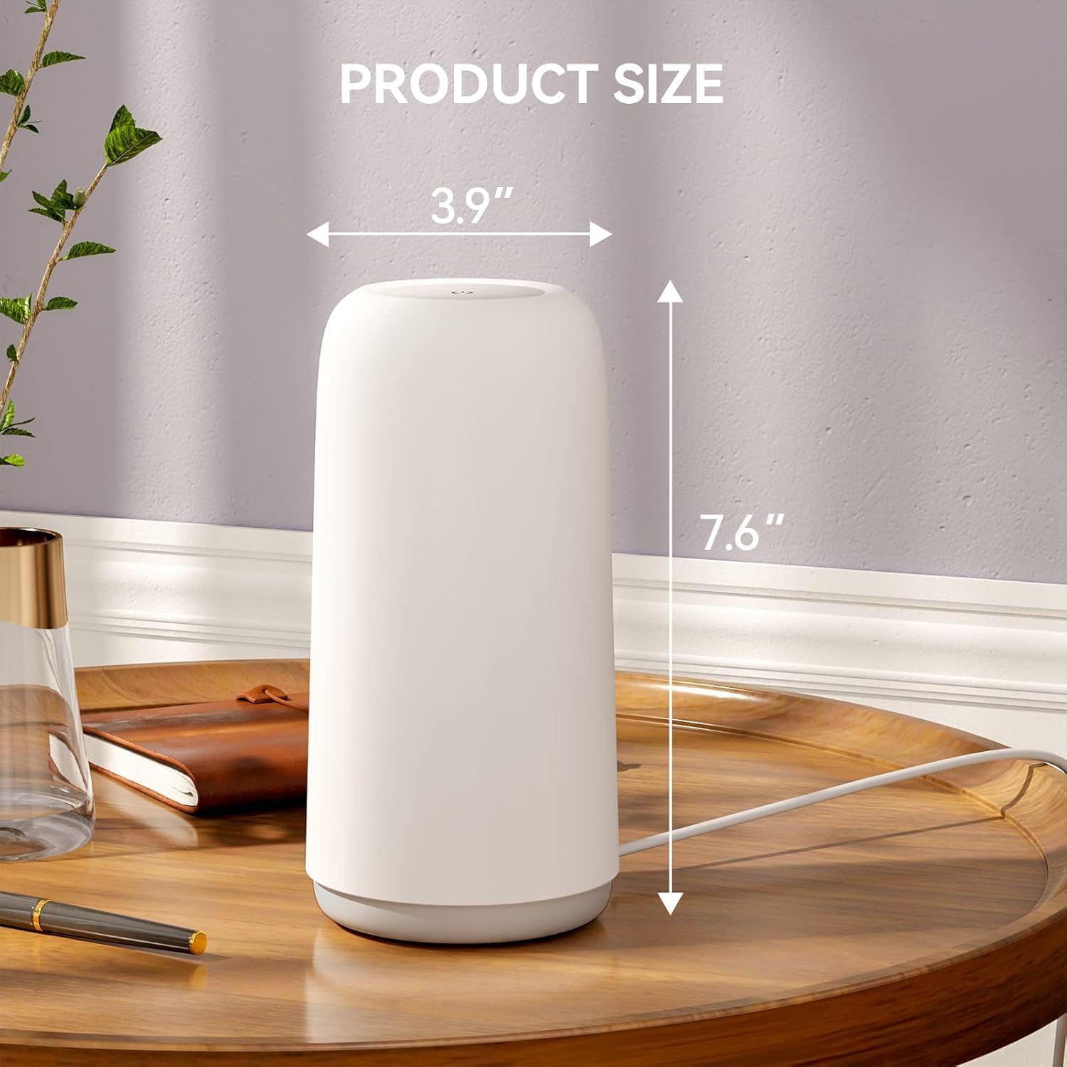 ROOTRO Touch Bedside Table Lamp - 3-Way Dimmable LED with RGB Mode & Warm White Light | Small Nightstand Lamp for Bedroom & Living Room