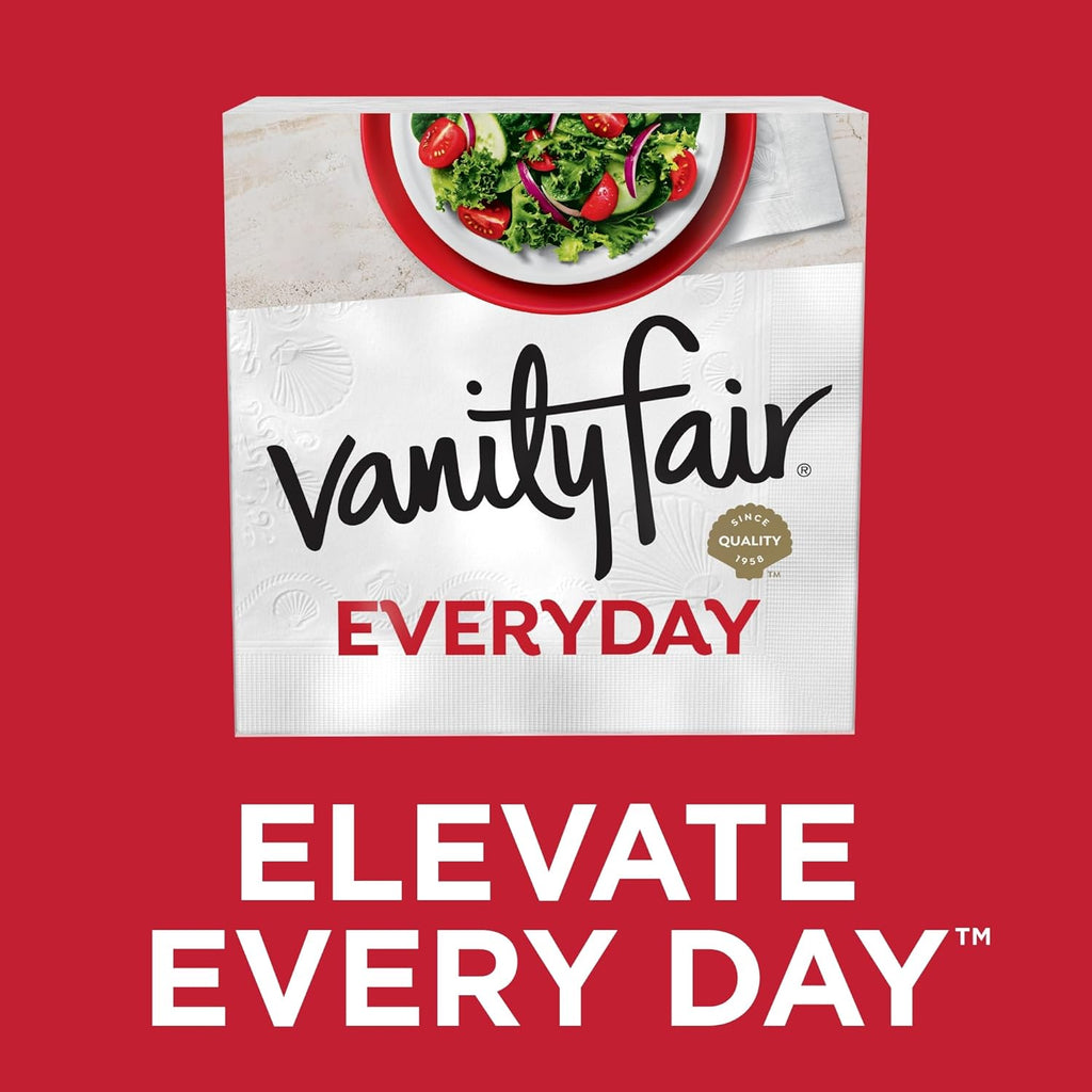 Vanity Fair Everyday Paper Napkins - Soft & Smooth Disposable Napkins | 400 Count for All Meals
