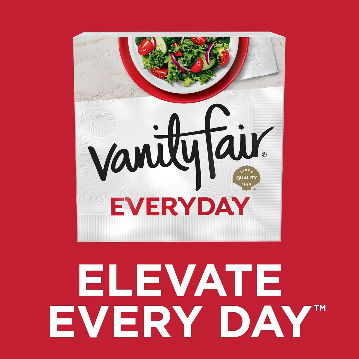 Vanity Fair Everyday Paper Napkins - Soft & Smooth Disposable Napkins | 400 Count for All Meals
