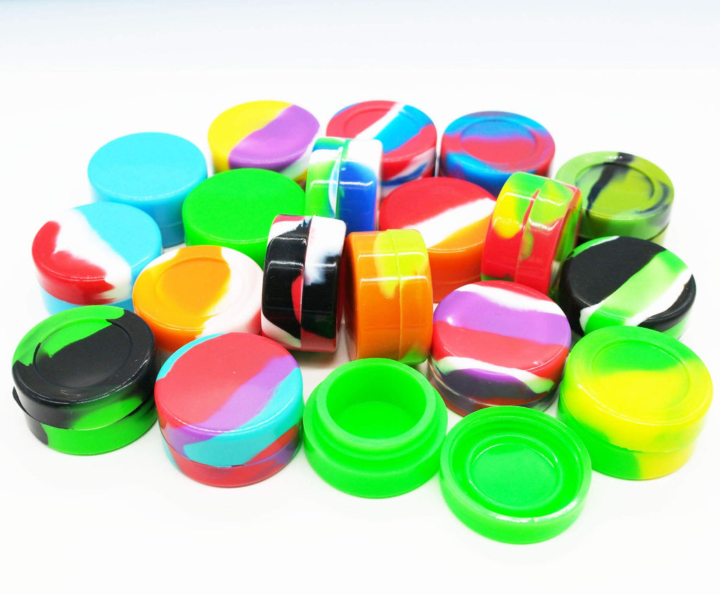 Vegcorn 7ml Silicone Wax Concentrate Containers Non-stick Jars (50)