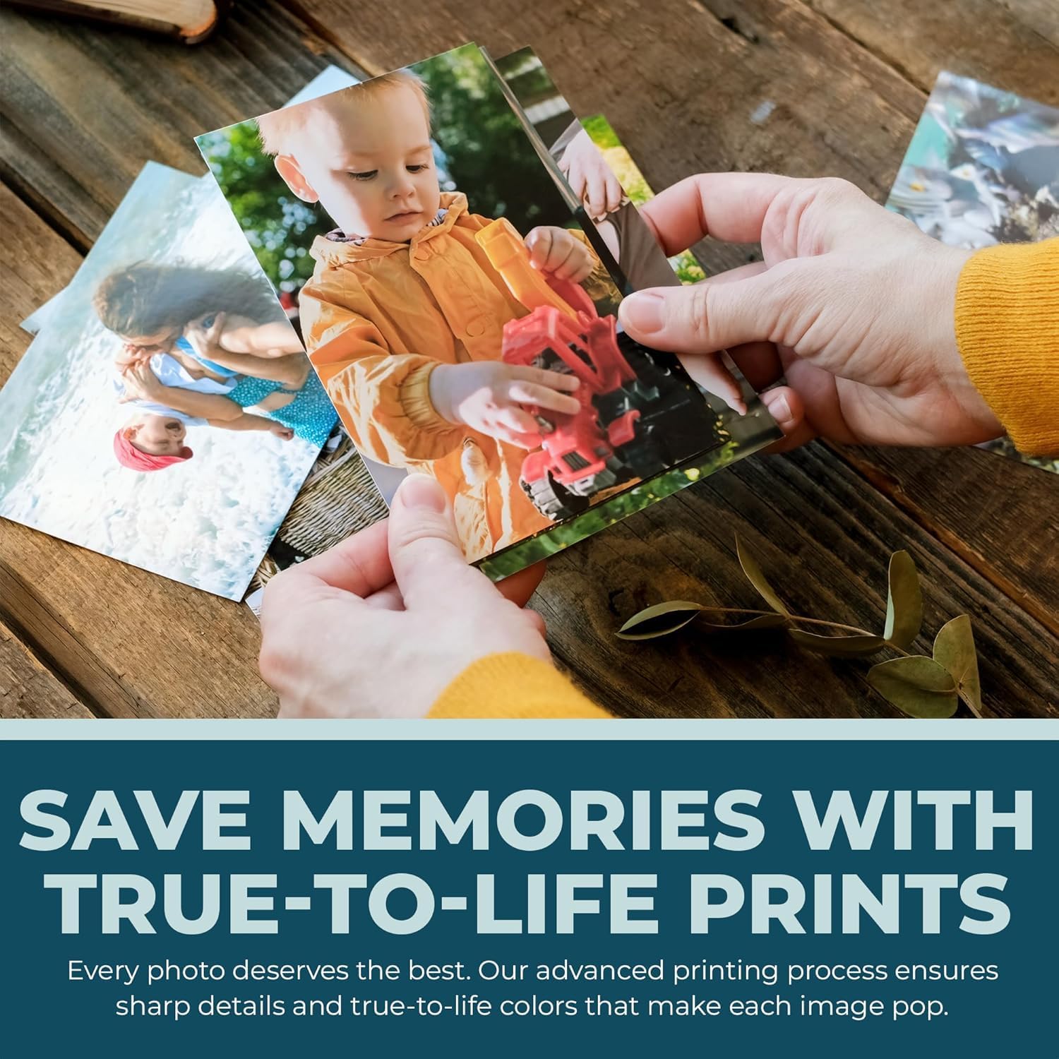 Personalized Photo Prints | Custom 5x7 Glossy Finish Pictures - Unframed Set of 2, 6, 12, or 20
