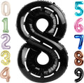40 Inch Number 8 Balloon - Black 8th Birthday Decorations | Perfect for Men, Boys, Weddings & Graduations