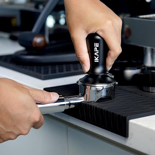 IKAPE 54mm Bottomless Naked Portafilter Silver, for Breville BES870/880 & Solis Barista Machines(18g Basket Included)