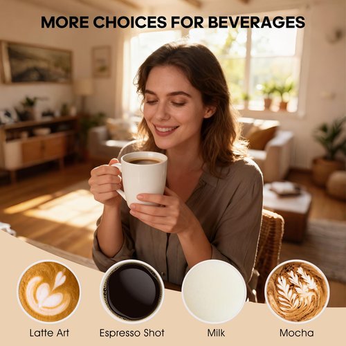 xihihiaa 6 Pack Ceramic Coffee Mugs Set, 12 OZ Porcelain Coffee Cups with Handle, Hot Tea, Americano, Mocha, Milk, Latte, Snow, Dishwasher and Microwave Safe, Set of 6 White