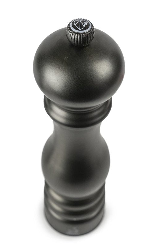 PEUGEOT - Paris Chef u'Select Zirlion Salt Mill, Carbon, 9 in - Adjustable Grind - Made in France