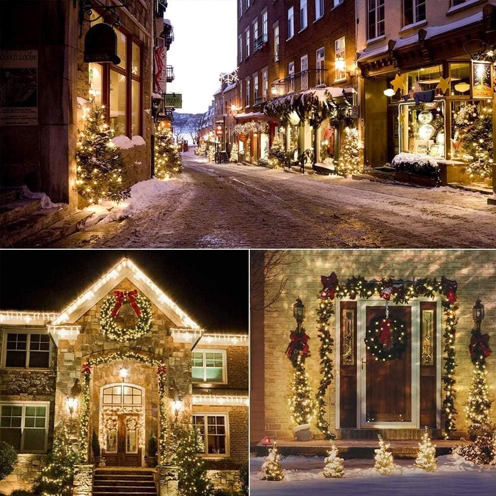 Woohaha Christmas Lights - 2 Pack 13ft 50 Count Incandescent Mini String Lights | Warm White for Indoor & Outdoor Decor