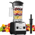 Skiennix Countertop Blender - Powerful 25,000 RPM Smoothie Maker with 64oz Pitcher | Self-Cleaning, Ice Crushing, Silver Black