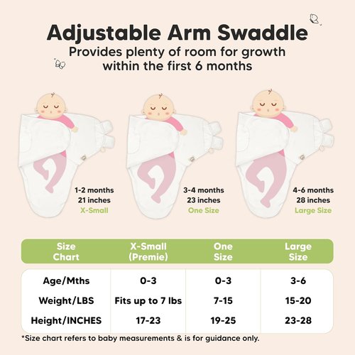 Lil Fawn 3-Pack Organic Baby Swaddle Sleep Sacks - Soft & Snug for Newborns 0-3 Months