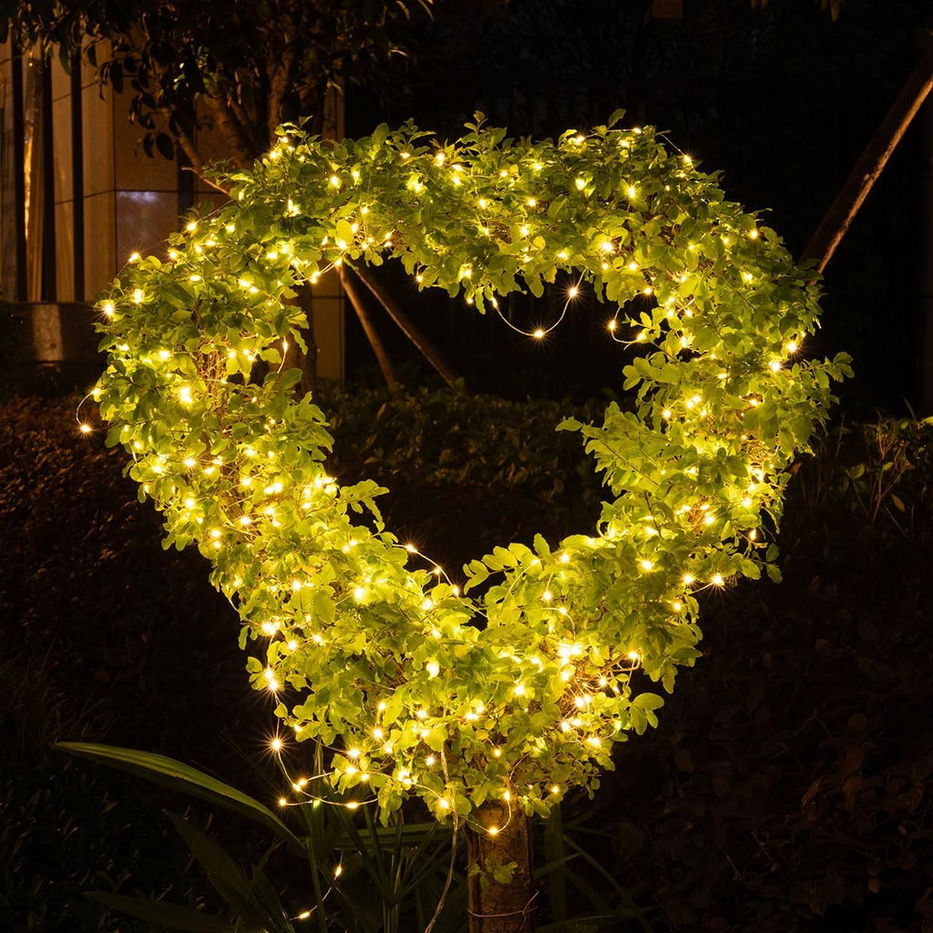 Skiennix 100FT Fairy Lights - 300 LED Waterproof Twinkle String Lights with Remote for Home & Garden