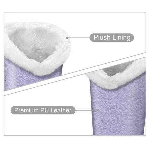 FINTIE Plush Lined Eyeglasses Holder, Glasses Stand Case, Anti-scratch Glasses Storage Organizer for Desk, Nightstand, Office, Lilac Purple