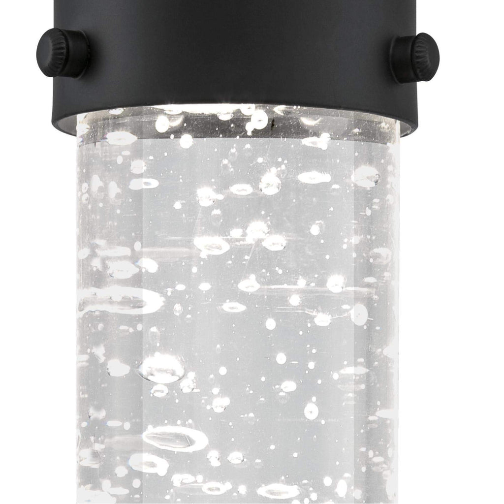 Westinghouse 6372300, Matte Black Finish with Bubble Glass Cava One-Light LED Indoor Mini Pendant, one size