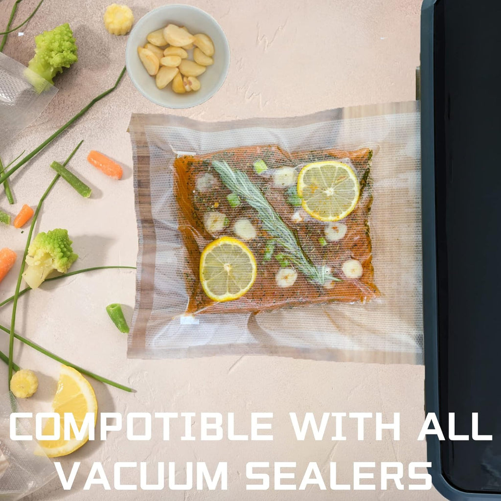 Vacuum Sealer Bags by [Brand Name] - 2-Pack 11.8" x 16.4' | Heavy-Duty 8mil, BPA-Free for Sous Vide & Meal Prep
