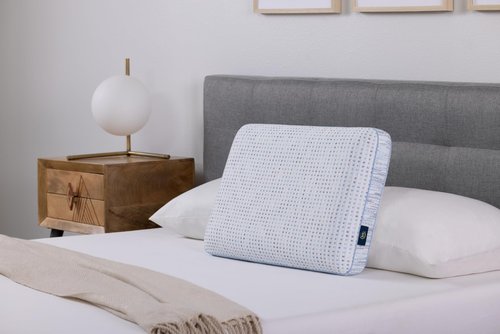 Serta ThermaGel w Memory Foam Pillow with AQUACOOL, Queen (U.S. Standard), White