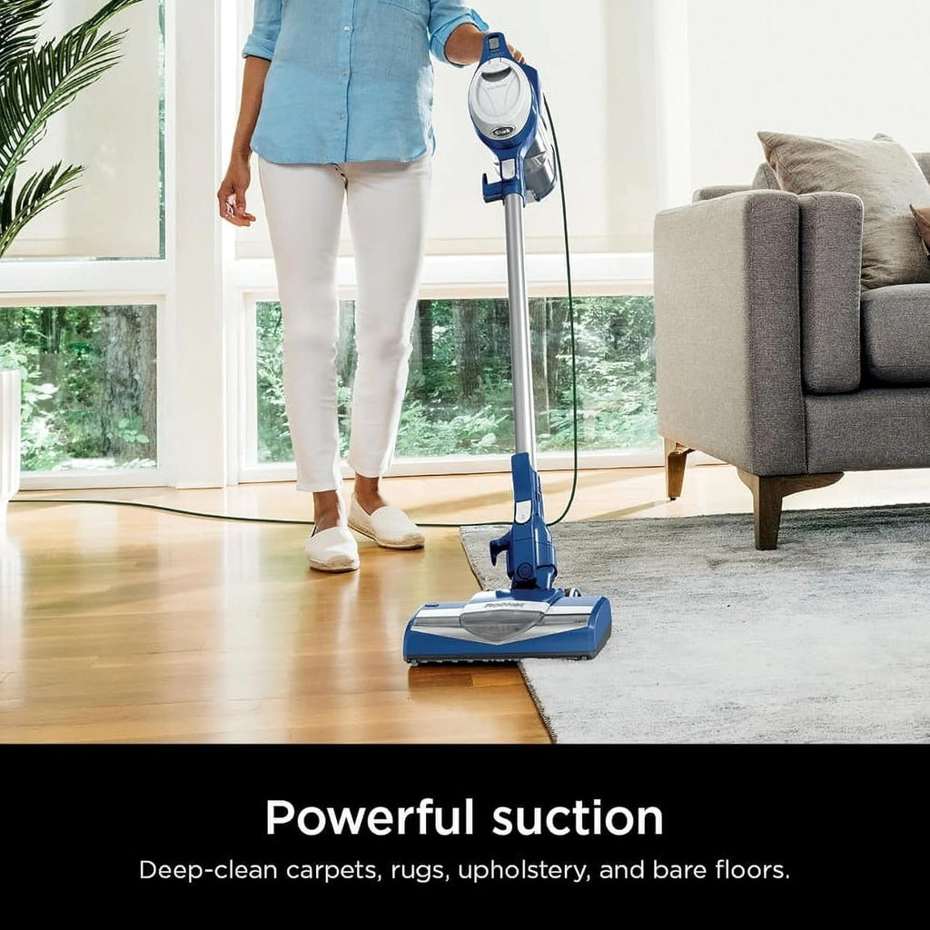 Shark HV200 Rocket Corded Stick Vacuum - Lightweight, Bagless Design for Carpet & Hard Floors - Blue