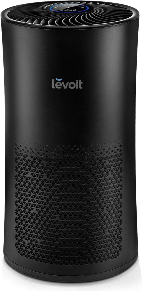 LEVOIT Air Purifier - Large Room with Air Quality Monitor & 3-in-1 Filter | Quiet Operation, Black