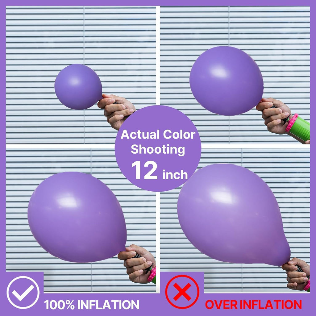 PartyWoo Purple Balloons - 100 Pcs 5-Inch Latex Balloons for Birthday & Wedding Decor