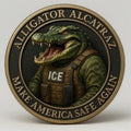 Alligator | Alcatraz Collectible Coin - 3D Relief Metal Florida Everglades Challenge Coin