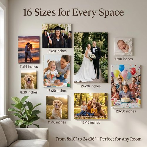 IUI Custom Canvas Prints - Personalized Framed Wall Art for Home Decor | Perfect Gift for Family & Pets (24"L × 32"W)