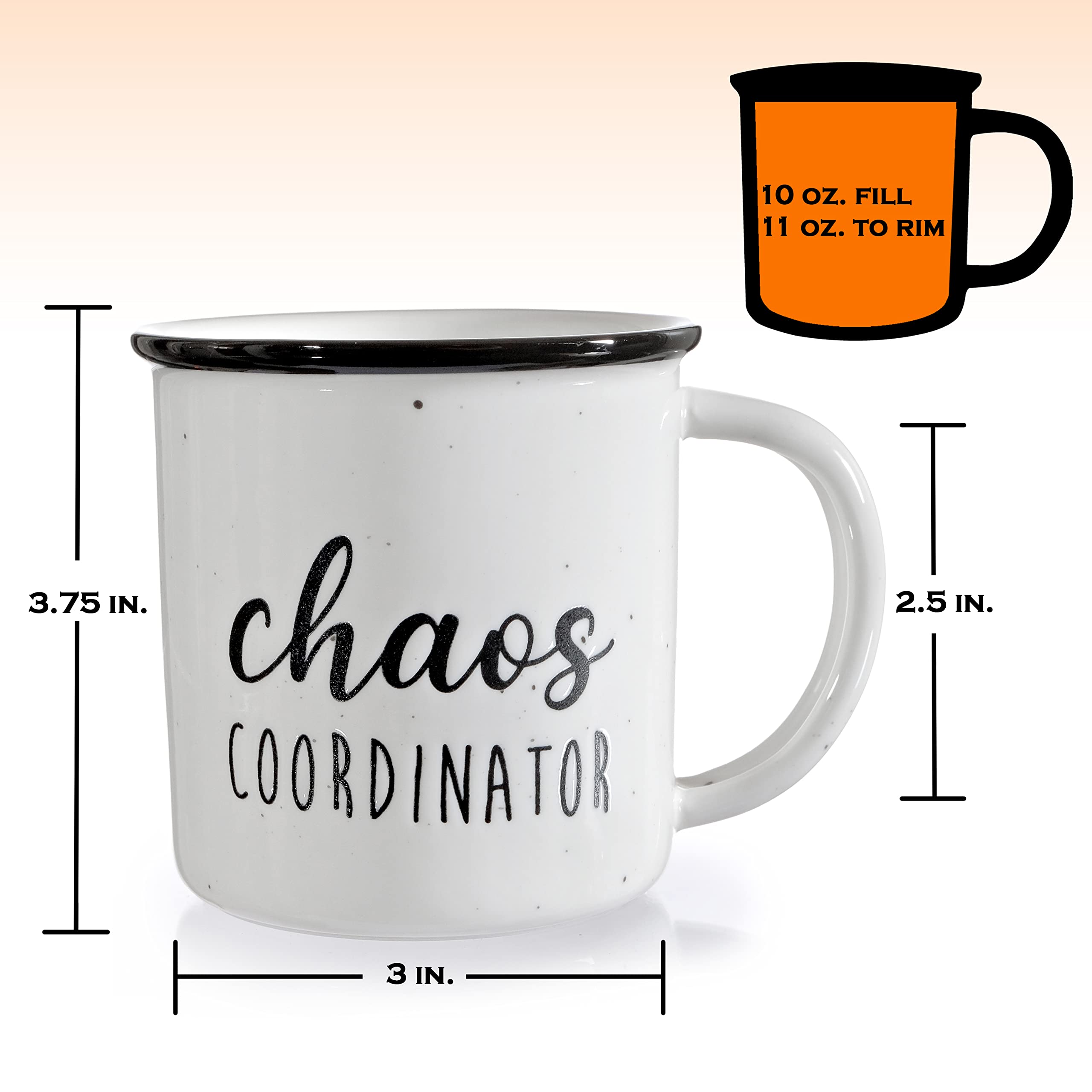 MAINEVENT Chaos Coordinator Mug 11 Ounce, Boss Mug, Best Chaos Coordinator Coffee Cup