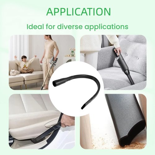 25" Flexible Vacuum Crevice Attachment Tool Vacuum Vacuum Attachment for Vacuum Hoses All 1-1/4" or 1-3/8" (32mm - 35mm) Vacuum Accessories Vacuum Flat Slot Nozzle Interface Inner 24.4inch