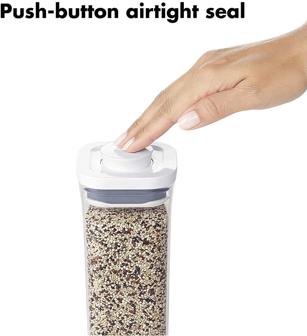OXO Good Grips POP Container 2.8-Quart Square Airtight Food Storage for Sugar and More (Set of 4)