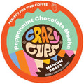 Crazy Cups Flavored Coffee Pods, Peppermint Chocolate Mocha Coffee, Single Serve for Keurig K-Cups Machines, Hot or Iced Medium Roast in Recyclable Pods, 80 Count Value Pack(Pack of 1)