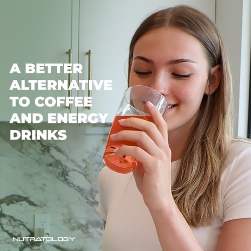 Yerba Mate Instant Tea Powder - 3-In-1 Super Drink - Clean Energy - Formulated With Nootropics To Boost Focus & Clarity - With Prebiotics & Probiotics To Boost Gut Health | Peach Pomelo - 30 Servings