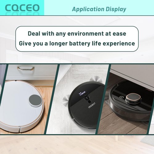 CQCEO 3400mAh Vacuum Cleaner Battery for Ecovacs Deebot N79 N79S N95 DN622 and for Eufy RoboVac 11 11S 15C 15T 12 25C 30 35C, for Goovi F007C D380 for Amarey A800 A900 for Coredy R300 R500