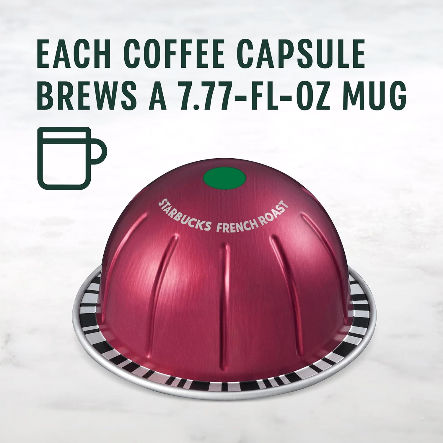 Starbucks by Nespresso Vertuo Coffee Pods - French Roast Dark Roast, 32-Count, Brews 7.8 Oz.