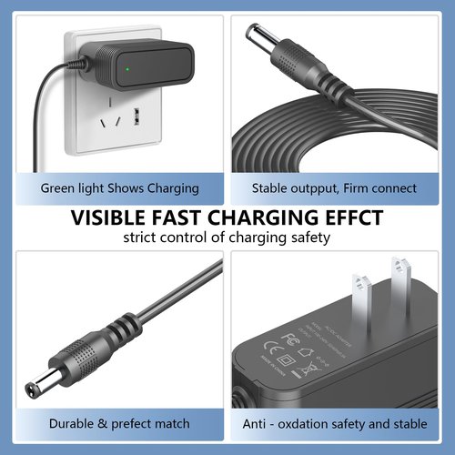 31V Charger for 25.9V Battery Cordless Vacuum Cleaner Replacement for UNINELL Home UV3, Nexahome BVC-V11 25.9V Lithium Ion Battery Cordless Stick Vacuum Cleaner Charger Adapter