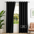 NICETOWN 100% Blackout Curtains - Thermal Insulated Grommet Drapes for Bedroom | 52" W x 84" L, 2 Panels