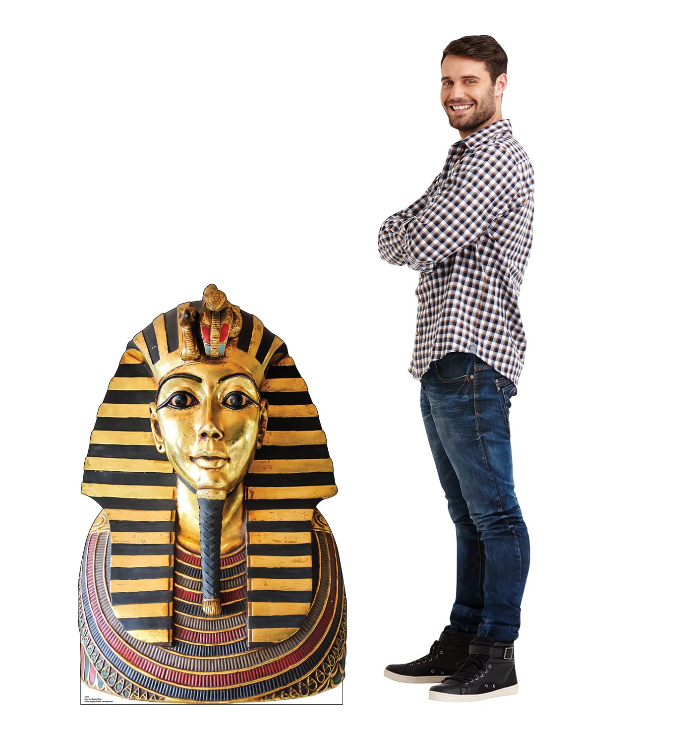 Life-size Cardboard Cutout of King Tut Death Mask