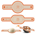 Silicone Bread Sling Oval and Round, 2Pcs Non-Stick Reusable Bread Sling, Sourdough Tools & Dutch Oven Accessories, Orange