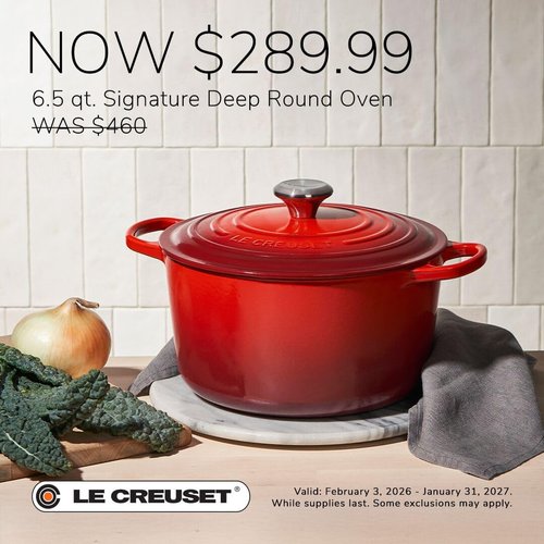 Le Creuset Enameled Cast Iron Deep Round Oven - 6.5 Qt, Sea Salt | Durable & Stylish Cookware