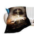 Christian Blanket Cross Hand of God Throw Blanket for Men Kids Teenagers Soft Cozy Warm Fuzzy Fleece Religious Christ Decor Blanket Gifts for Boys Women Girls Couch Sofa Bed 50"X40"