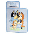 Bluey Kids Nap-Mat Set – Includes Pillow and Plush Blanket – Great for Boys or Girls Napping During Daycare or Preschool - Fits Young Children Aged 3-5