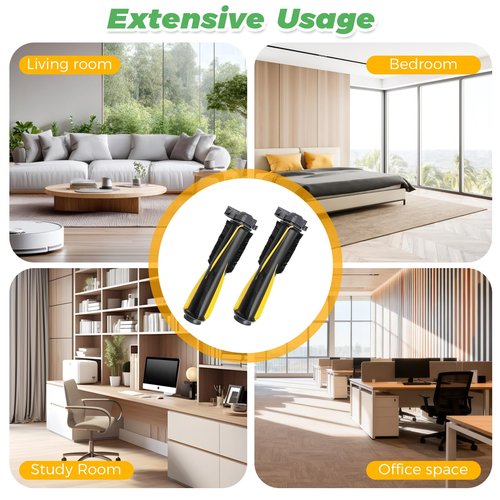 Techecook 2 Pack Main Roller Brush for Shark IQ Vacuum Replacement for Shark RV1001AE RV101 AV1002AE AV1010AE UR1005AE UR1000SR RV2001WD AV993 Vacuum Cleaner