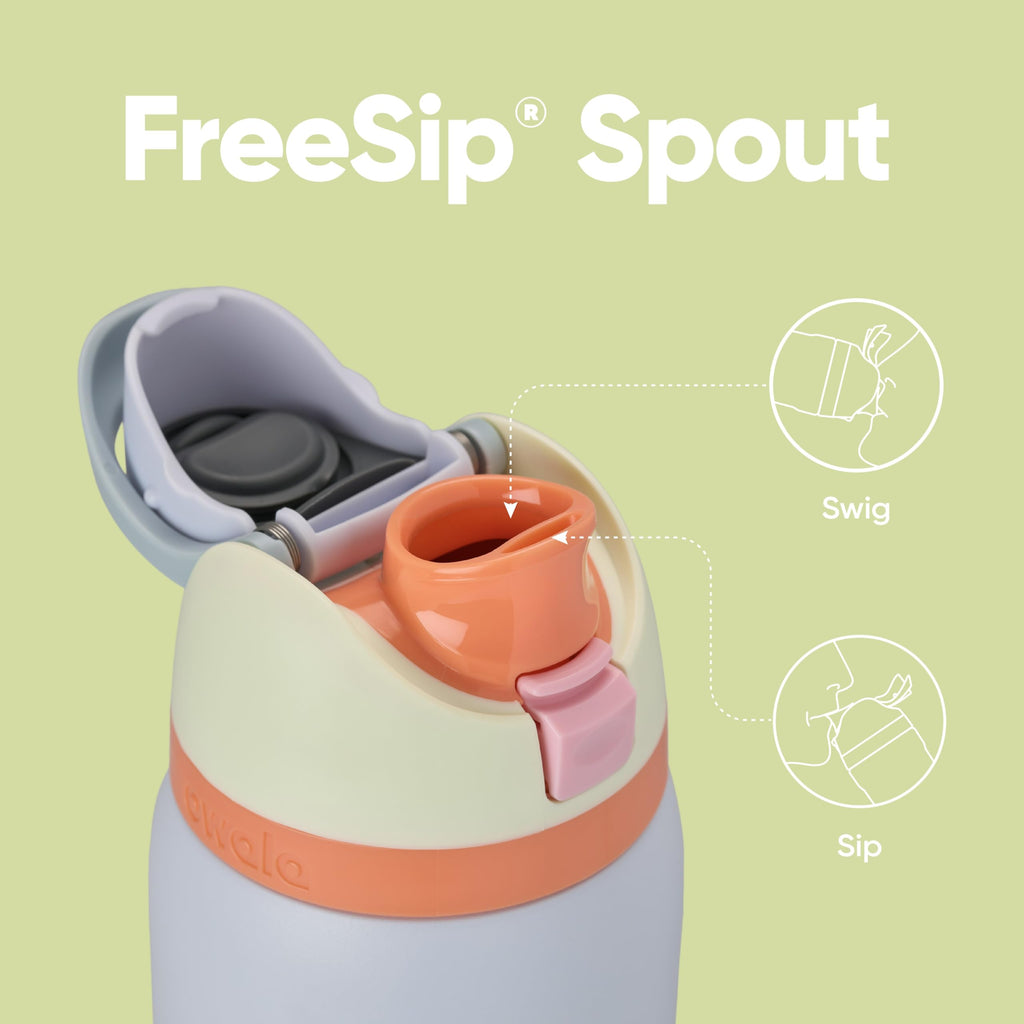 Owala FreeSip Insulated Stainless Steel Water Bottle with Straw for Sports, Travel, and School BPA-Free Sports Water Bottle, 32 oz, Beach House