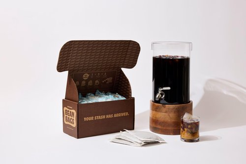 GRADY’S COLD BREW, New Orleans Style, 100% Arabica Ground Coffee & Chicory Pouches, SIX Bundles of 4 Easy-to-Brew Bean Bags, Makes 72 drinks