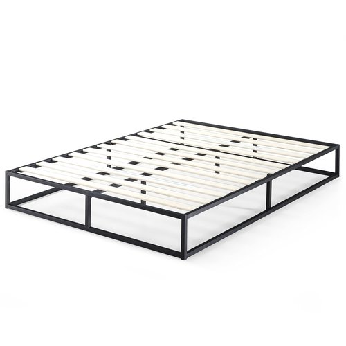 Zinus Joseph 10 Inch Metal Platforma Bed Frame/Mattress Foundation/Wood Slat Support/No Box Spring Needed/Sturdy Steel Structure, Queen, Black