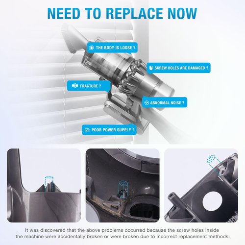 V11 SV14 Main Body Assembly Housing Replacement Part 970142-01 Compatible with Dyson V11 SV14 Vacuum Cleaner Main Body Assembly, V11 Animal, V11 Torque Drive Main Body Screws Service Assembly