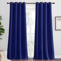 NICETOWN Navy Blue Blackout Curtains - Thermal Insulated 90-Inch Drapes for Large Windows | 2 Panels, 55" Wide