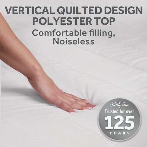 Sunbeam Polyester Wi-Fi Connected Mattress Pad, Electric Blanket, 10 Heat Settings, Full Size